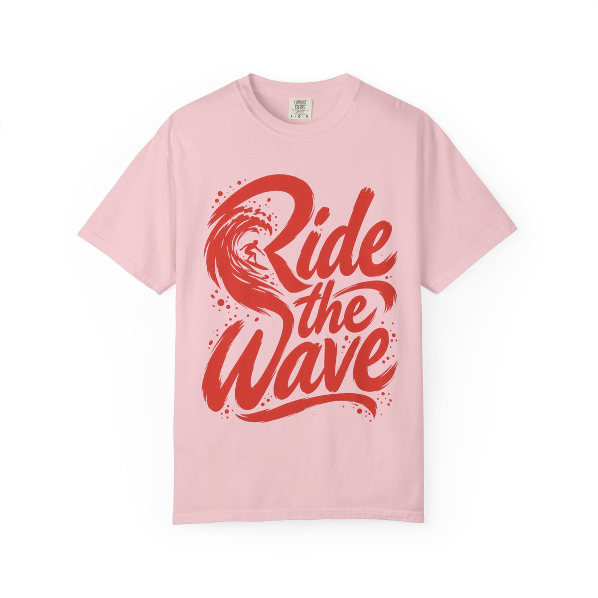 Ride The Wave Shirt | Brush Script Surfer Tee | Comfort Colors T-Shirt
