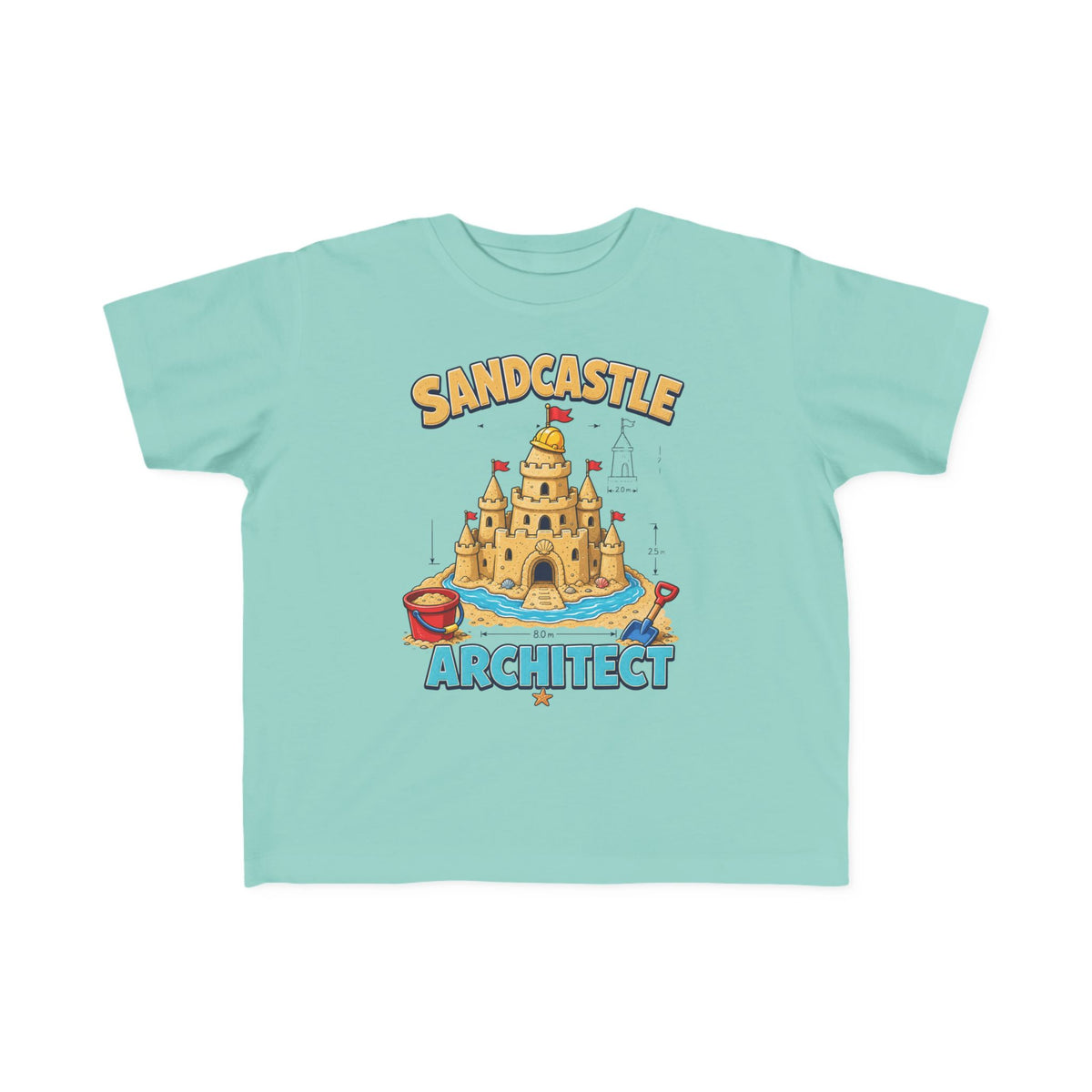 Sandcastle Architect Kids Tee | Sandcastle Kids Shirt | Toddler Beach T-Shirt | Surf Kid Gift