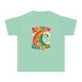Rainbow Wave Rider Kids Tee | Rainbow Wave Kids Shirt | Youth Beach T-Shirt | Surf Kid Gift