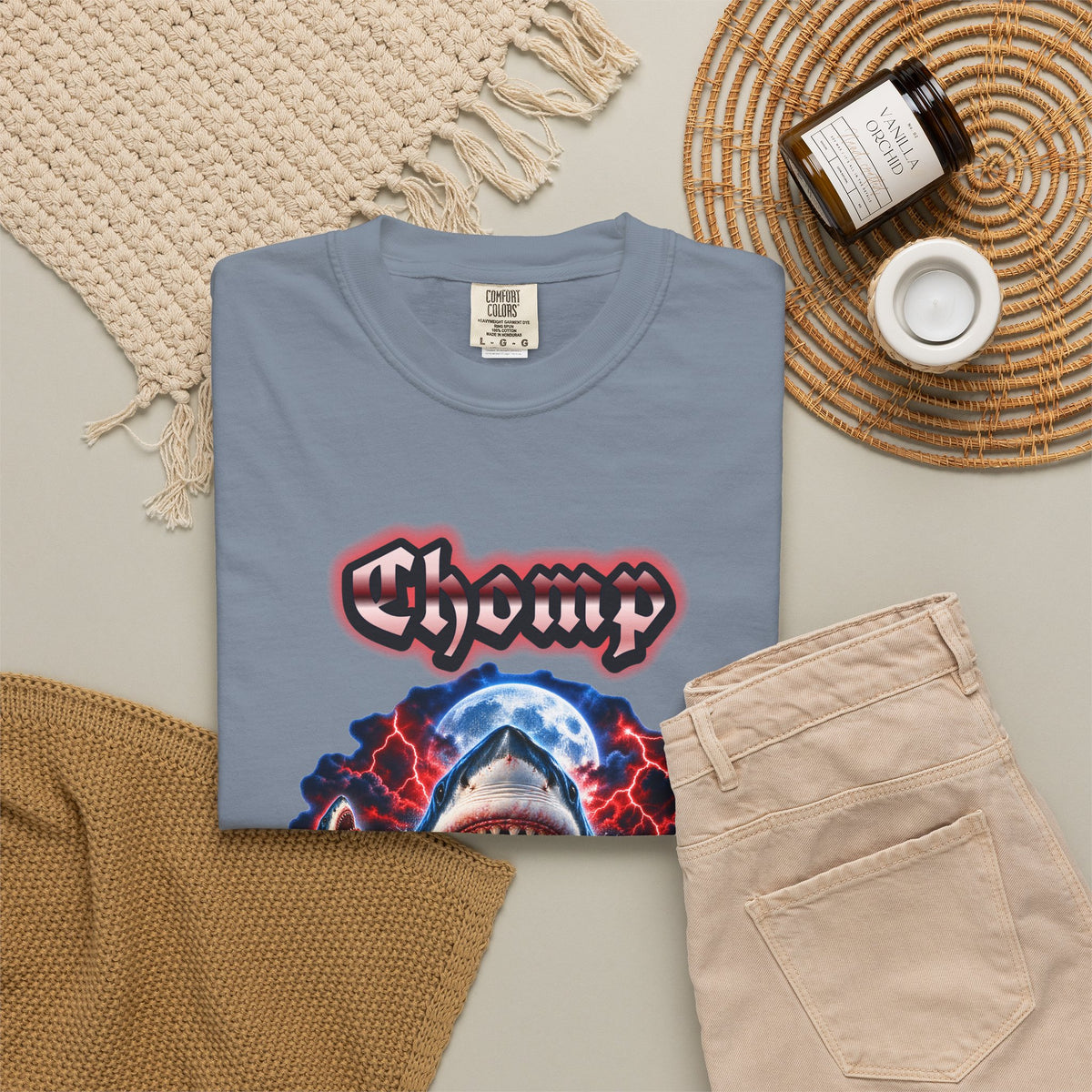 Shark Bootleg Shirt | Chomp Apex Tour 90s Style Tee | Comfort Colors T-Shirt