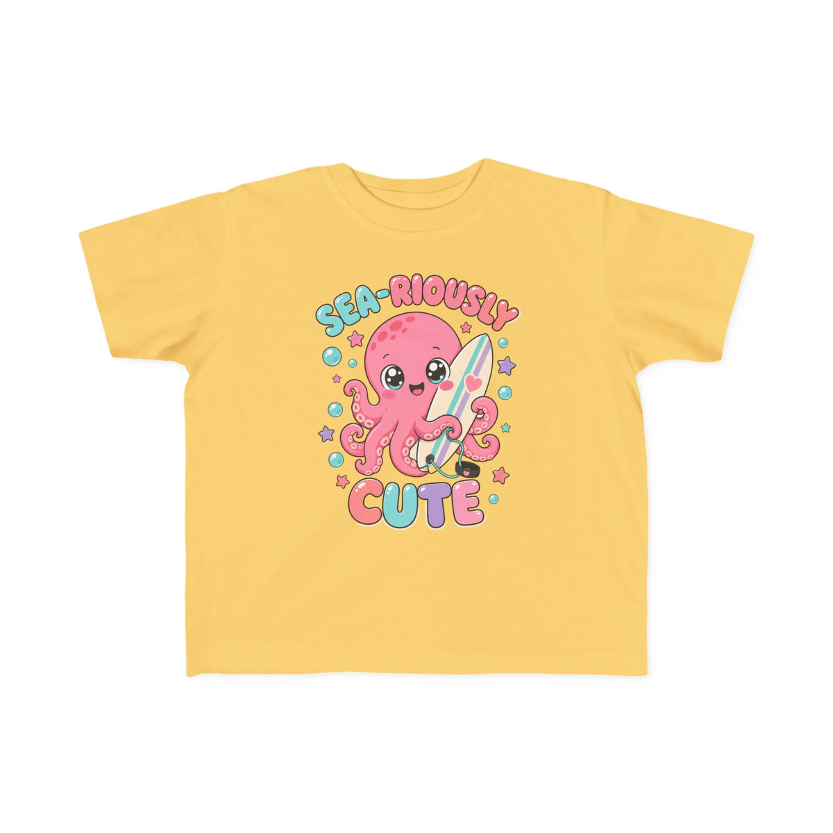 Sea-Riously Cute Kids Tee | Cute Octopus Kids Shirt | Toddler Beach T-Shirt | Surf Kid Gift