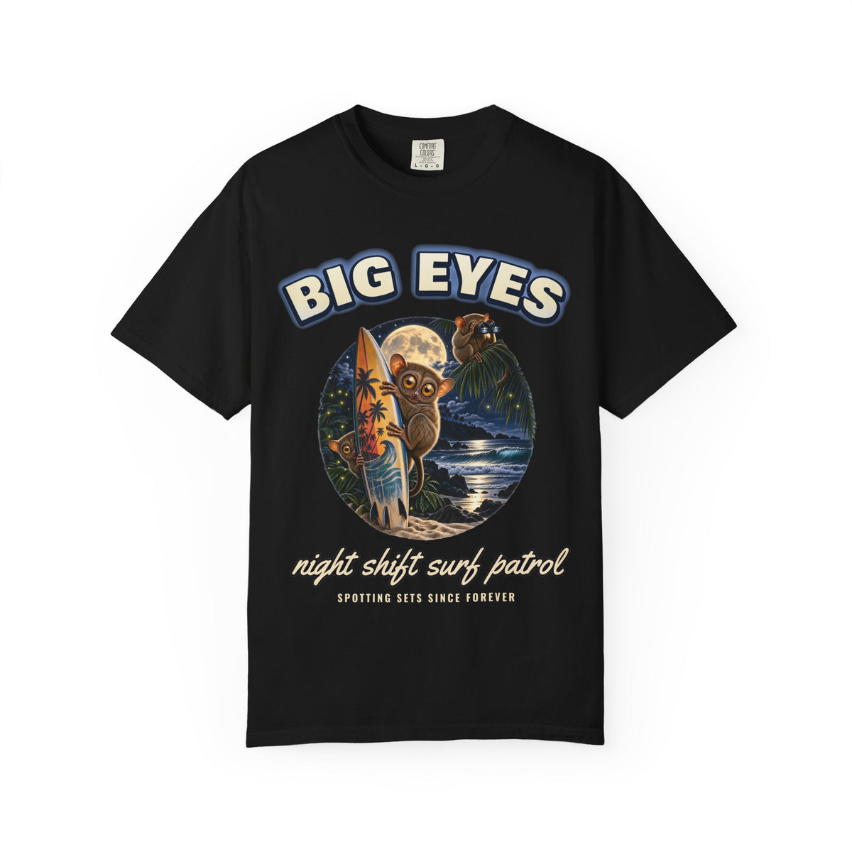 Tarsier Big Eyes Shirt | Philippines Night Surf Tee | Comfort Colors T-Shirt