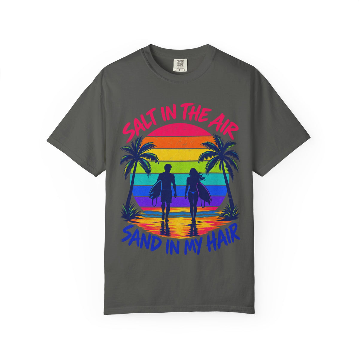 Salt In The Air Tee | Ocean Breeze Shirt | Retro Beach T-Shirt | Comfort Colors