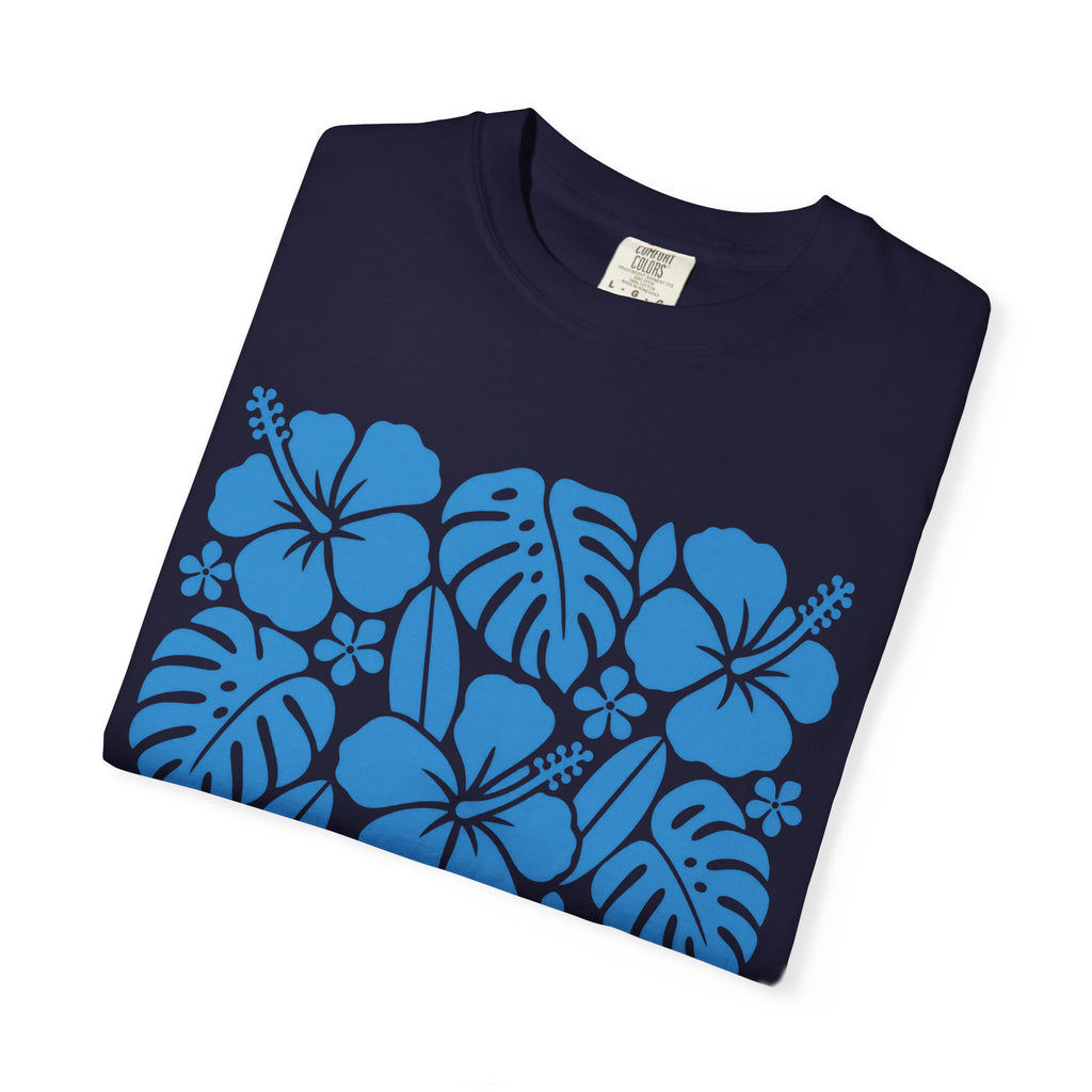 Island State Of Mind Shirt | Hibiscus Monstera Block Tee | Comfort Colors T-Shirt