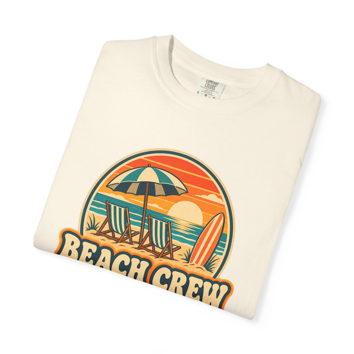 Beach Crew 2027 Tee | Matching Family Vacation Shirt | Group Beach Trip T-Shirt | Comfort Colors White