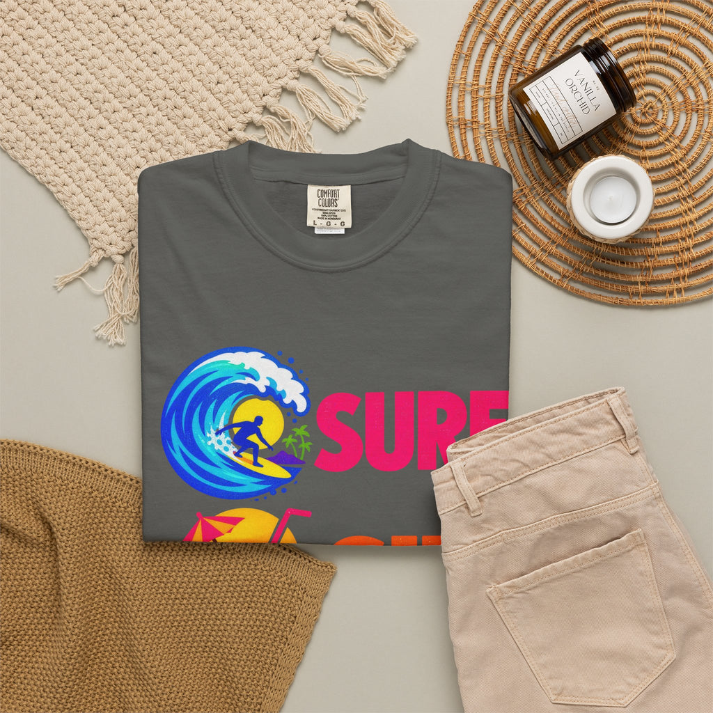 Surf Sip Repeat Tee | Surf & Cocktail Shirt | Funny Beach T-Shirt | Comfort Colors