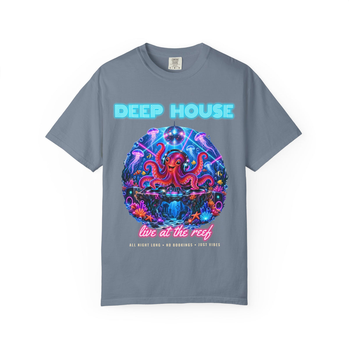 Octopus DJ Shirt | Deep House Rave Bootleg Tee | Comfort Colors T-Shirt