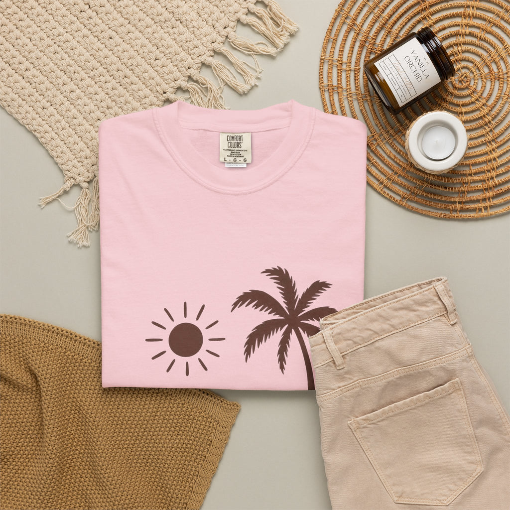Slow Mornings Surf Shirt | Coffee And Surfboard Tee | Comfort Colors T-Shirt