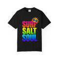 Surf Salt Soul Tee | Retro Surf Graphic Shirt | Colorful Beach T-Shirt | Comfort Colors