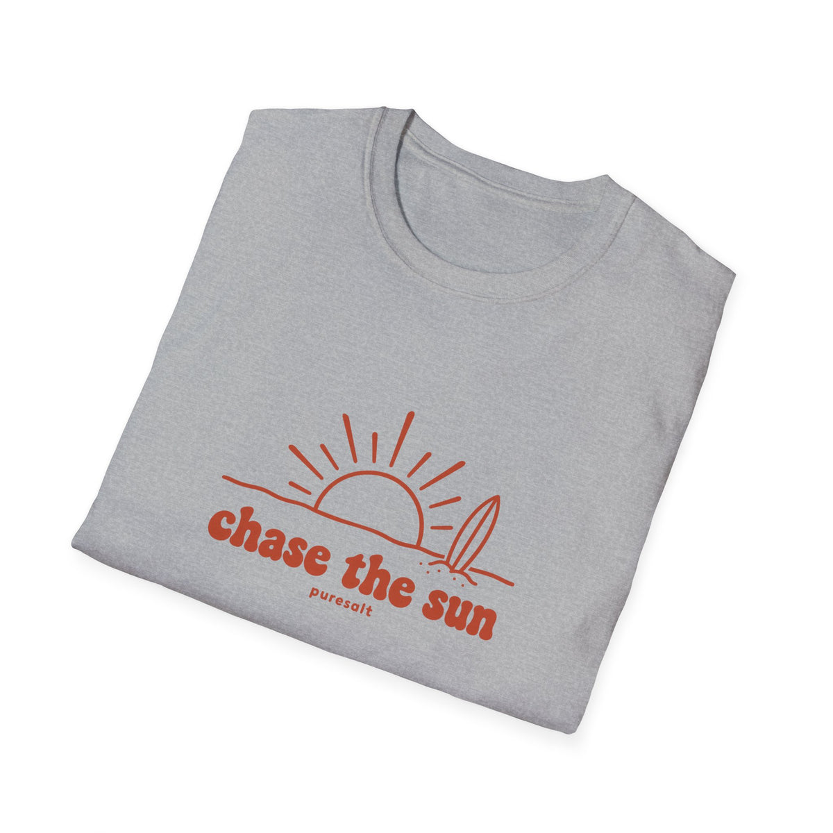 Chase the Sun Surf T-Shirt — Retro Beach Graphic Tee