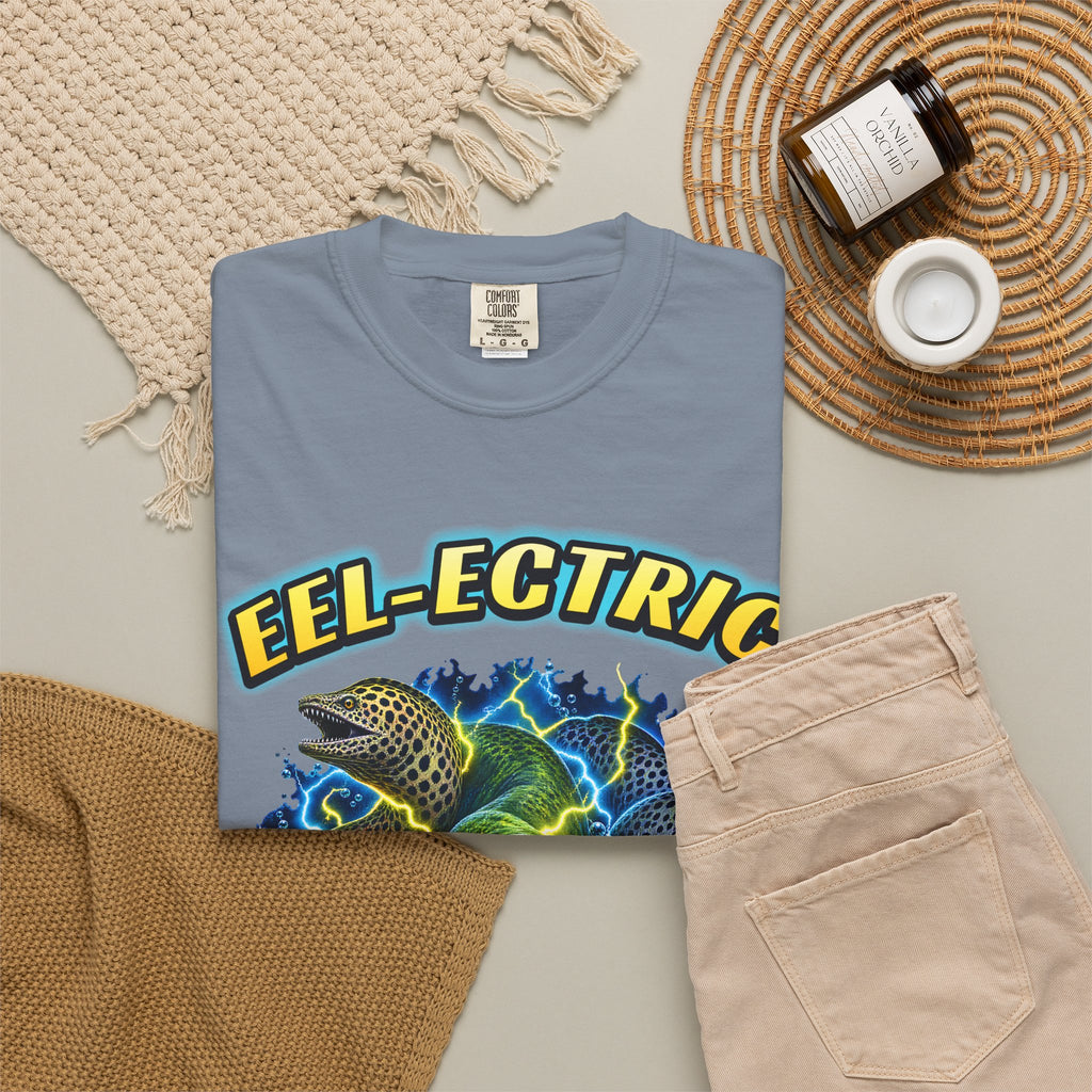 Eel-ectric Moray Eel Shirt | Neon Reef Bootleg Tee | Comfort Colors T-Shirt