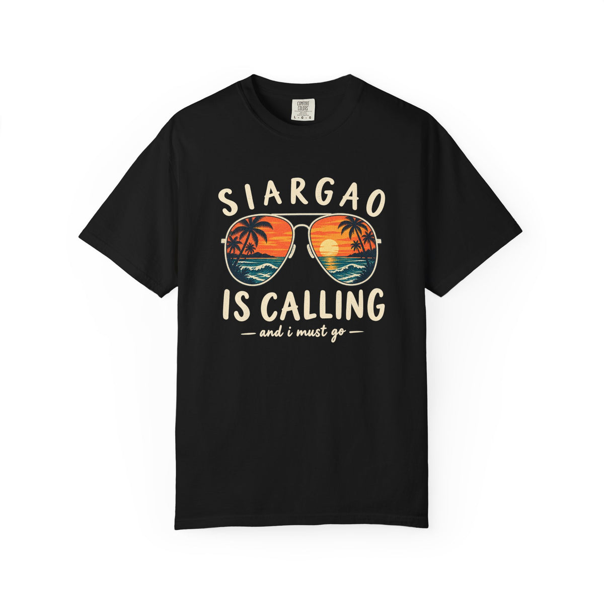 Siargao Is Calling Tee | Philippines Surf Shirt | Retro Sunglasses T-Shirt | Comfort Colors Gift