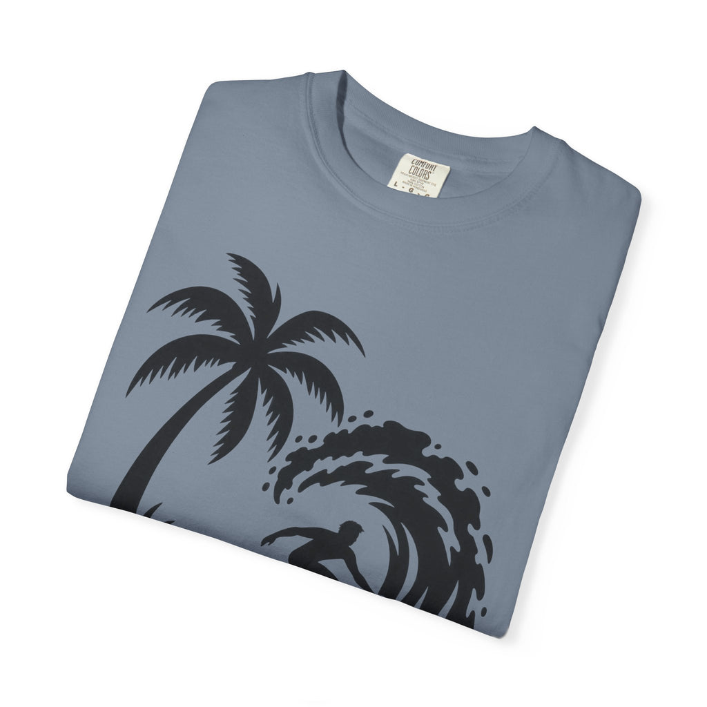 Let It Ride Surf Shirt | Surfer Wave Script Tee | Comfort Colors T-Shirt