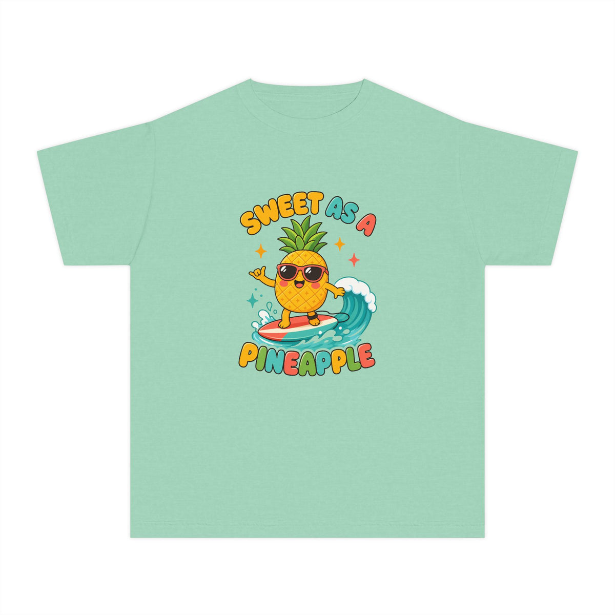 Sweet As A Pineapple Kids Tee | Pineapple Kids Shirt | Youth Beach T-Shirt | Surf Kid Gift