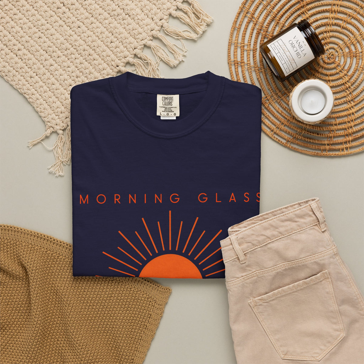 Morning Glass Surf Shirt | Sunrise Paddle Out Tee | Comfort Colors T-Shirt