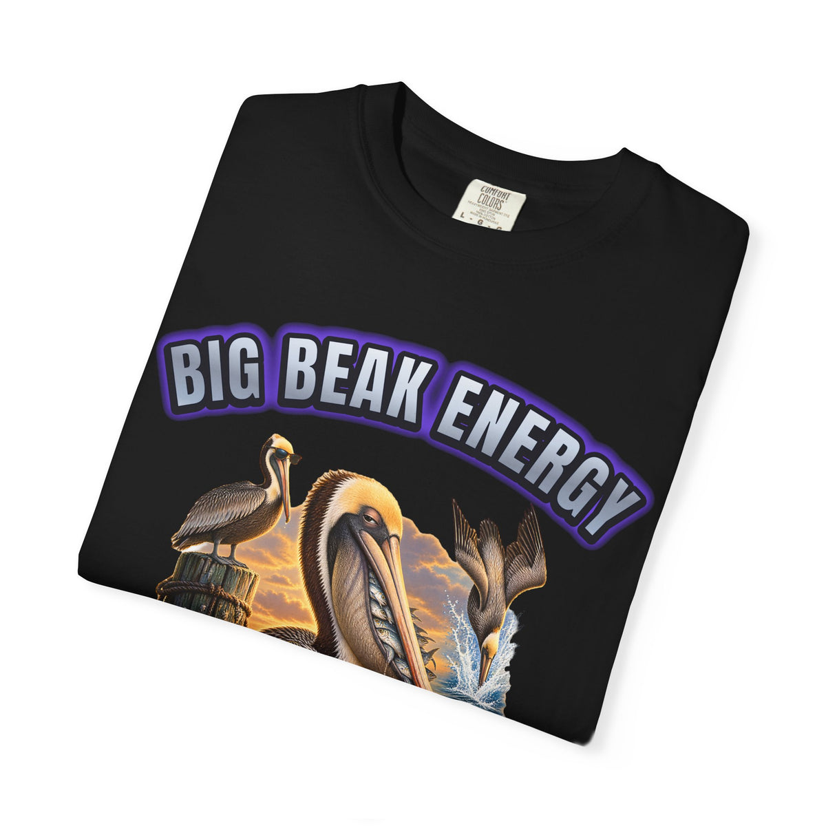 Pelican Big Beak Energy Shirt | Funny Pelican Bootleg Tee | Comfort Colors T-Shirt