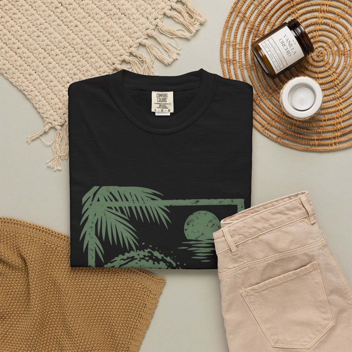 Out There Surfer Shirt | Framed Surf Wave Tee | Comfort Colors T-Shirt
