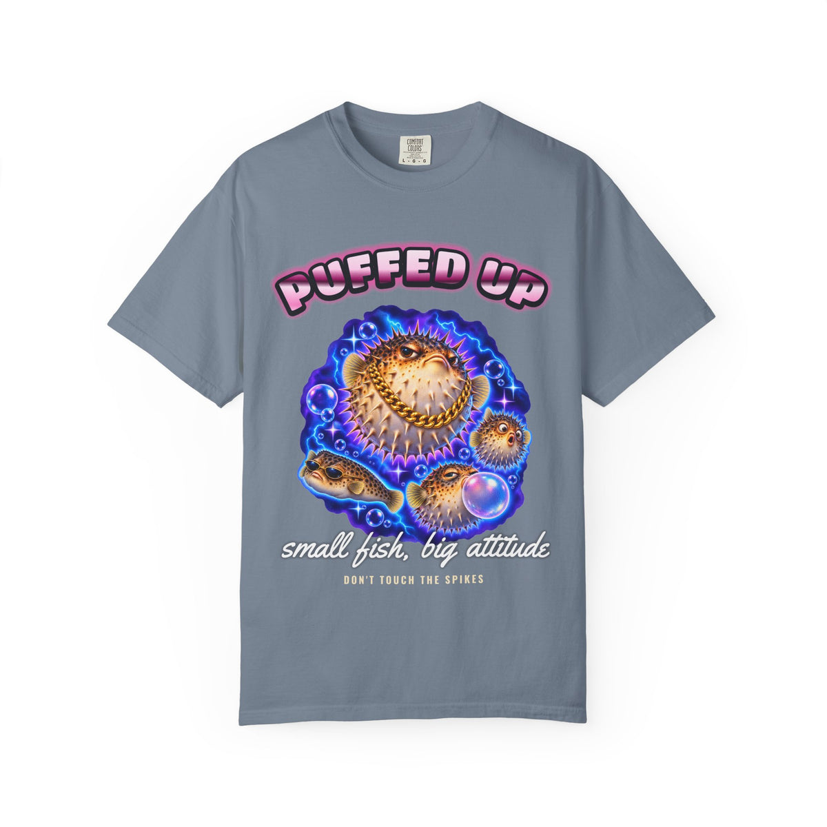 Pufferfish Bootleg Shirt | Puffed Up Funny Fish Tee | Comfort Colors T-Shirt