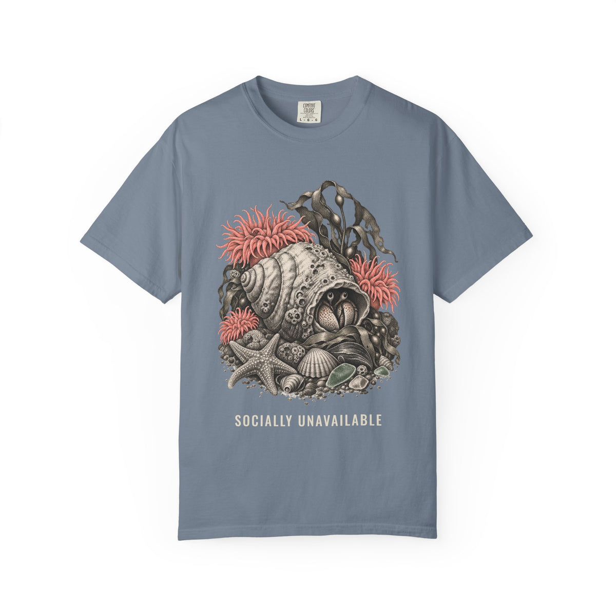 Socially Unavailable Hermit Crab Shirt | Funny Introvert Tee | Comfort Colors T-Shirt