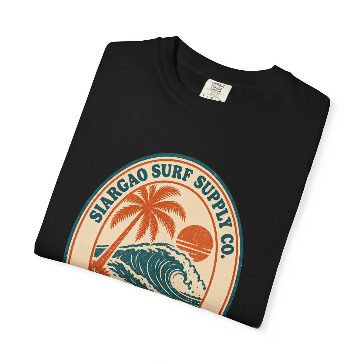 Siargao Surf Supply Co Tee | Vintage Surf Shop Badge Shirt | Philippines Surf T-Shirt | Comfort Colors