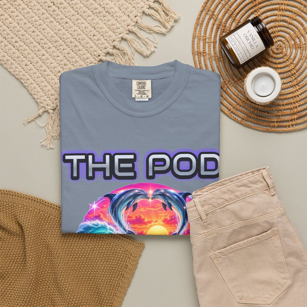 Dolphin Bootleg Shirt | The Pod 90s Airbrush Tee | Comfort Colors T-Shirt