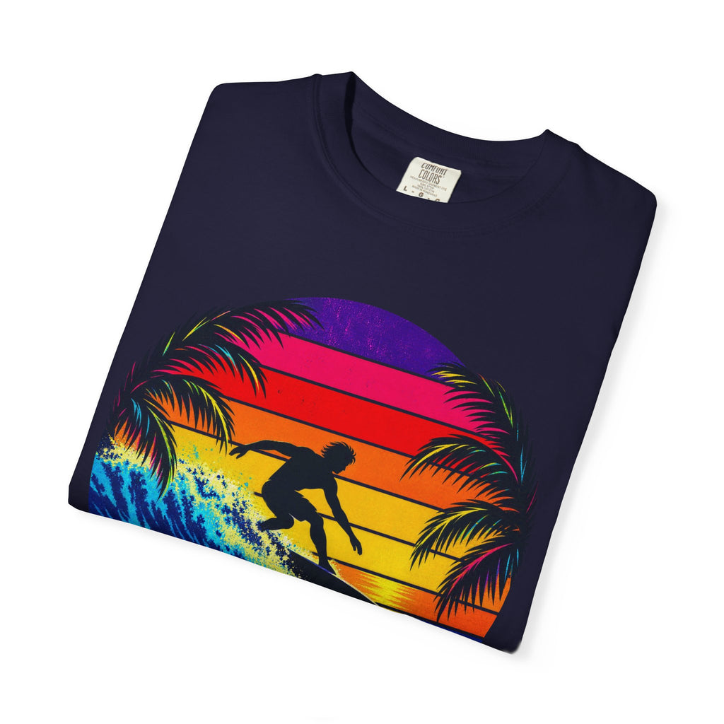 Sunset Chaser Tee | Retro Sunset Shirt | Tropical Surf T-Shirt | Comfort Colors
