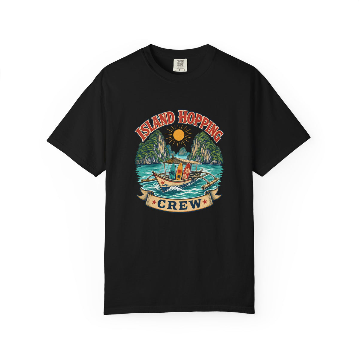 Island Hopping Crew Tee | Philippines Island Shirt | Retro Beach T-Shirt | Comfort Colors Gift