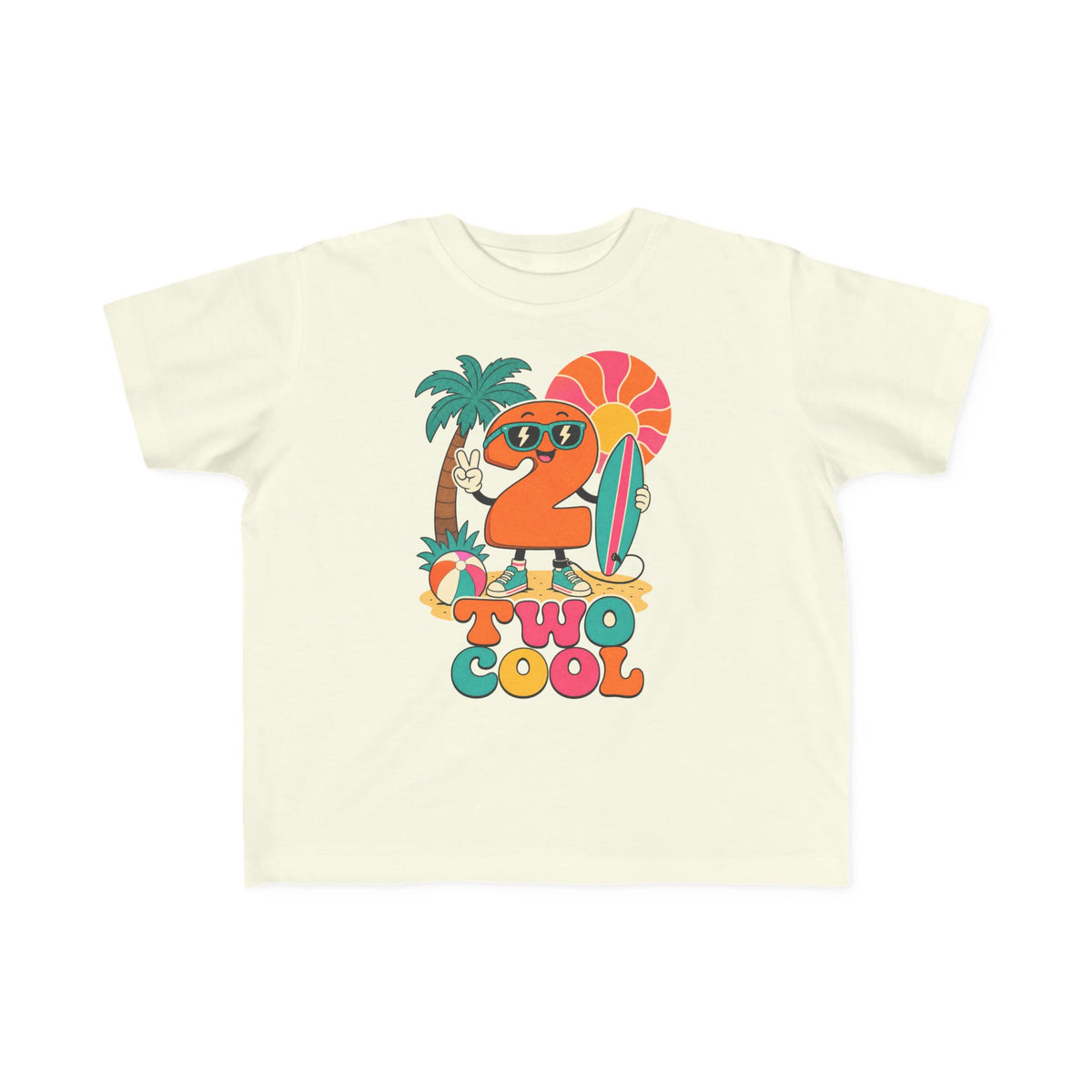 Two Cool Kids Tee | 2nd Birthday Beach Shirt | Toddler Beach T-Shirt | Surf Kid Gift