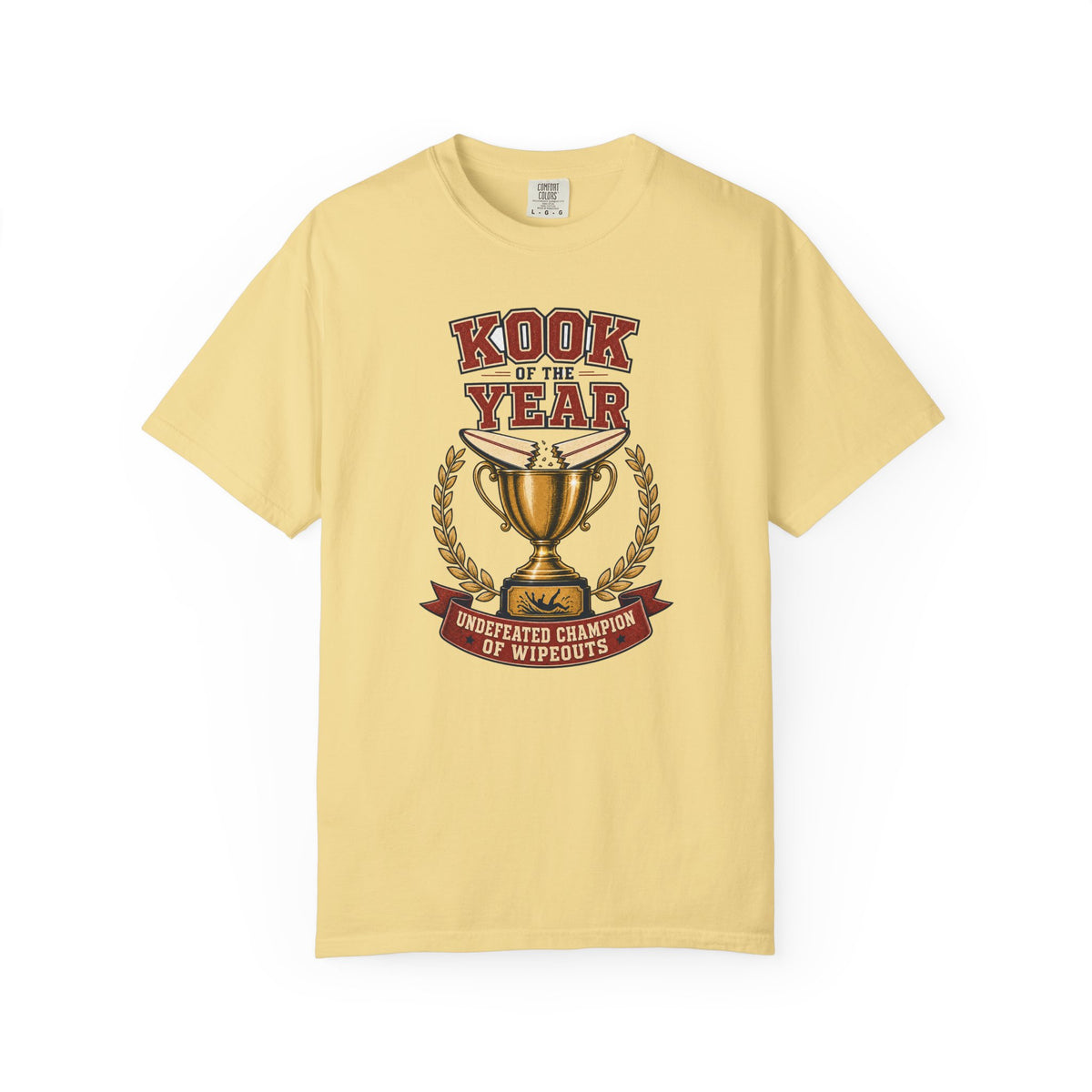Kook Of The Year Tee | Funny Kook Surf Shirt | Retro Beach T-Shirt | Comfort Colors Gift