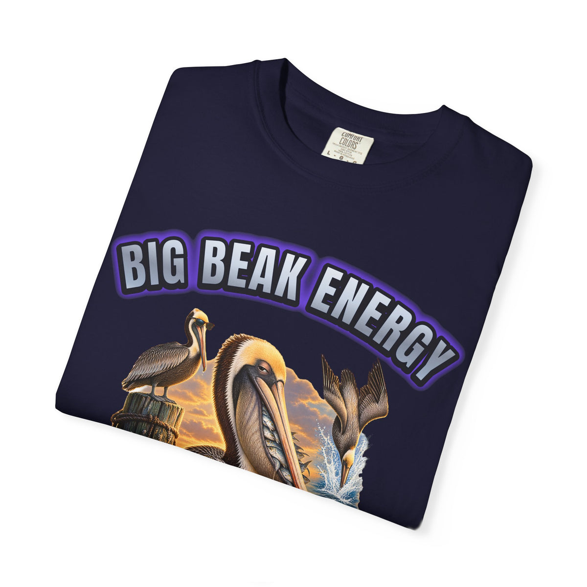Pelican Big Beak Energy Shirt | Funny Pelican Bootleg Tee | Comfort Colors T-Shirt