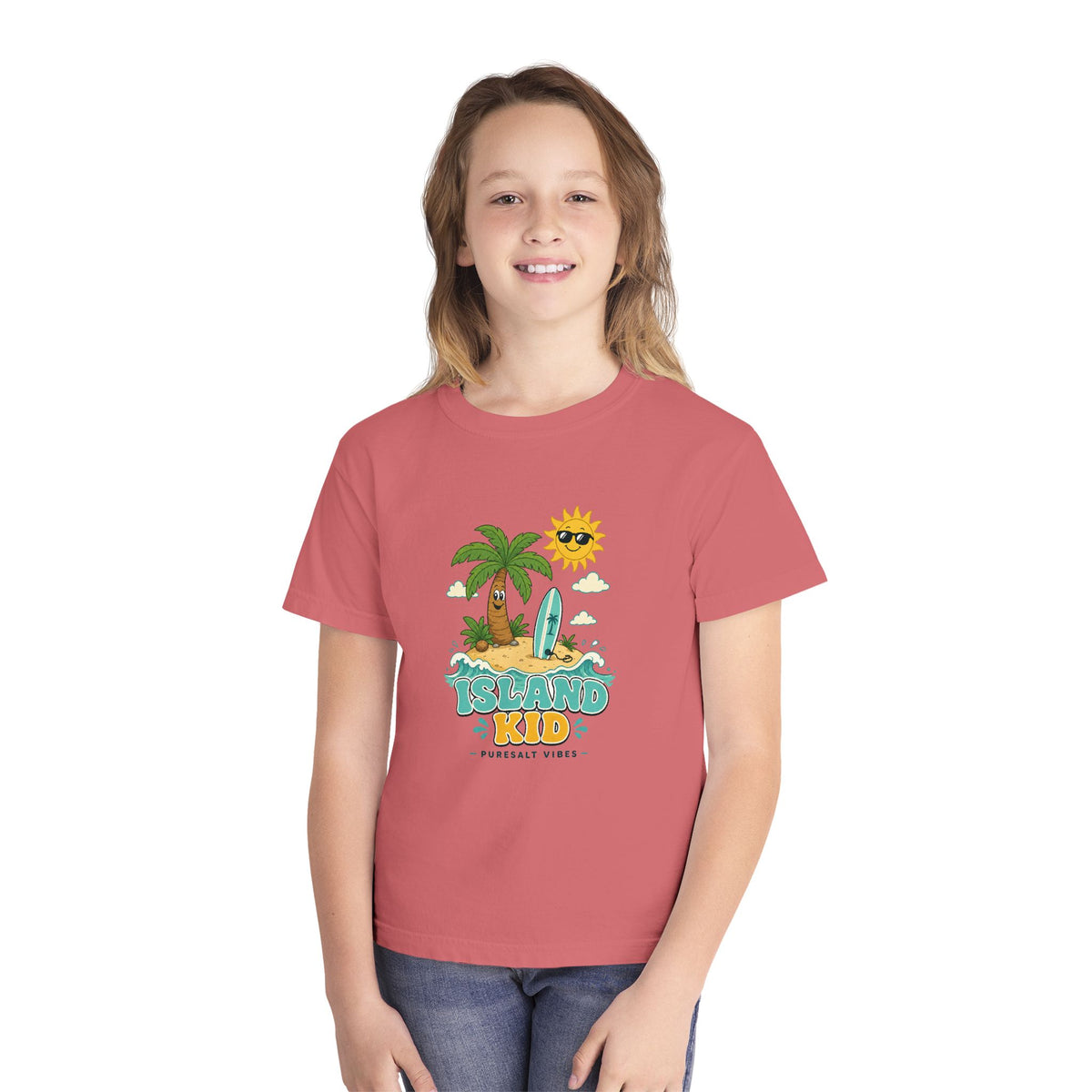 Island Kid Kids Tee | Island Kid Shirt | Youth Beach T-Shirt | Surf Kid Gift
