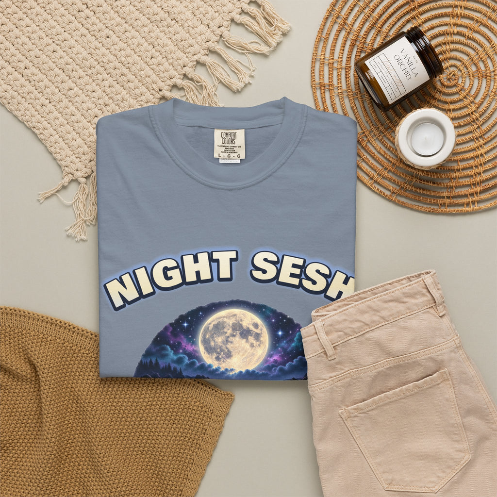 Otters Moon Bootleg Shirt | Night Sesh Funny Otter Tee | Comfort Colors T-Shirt