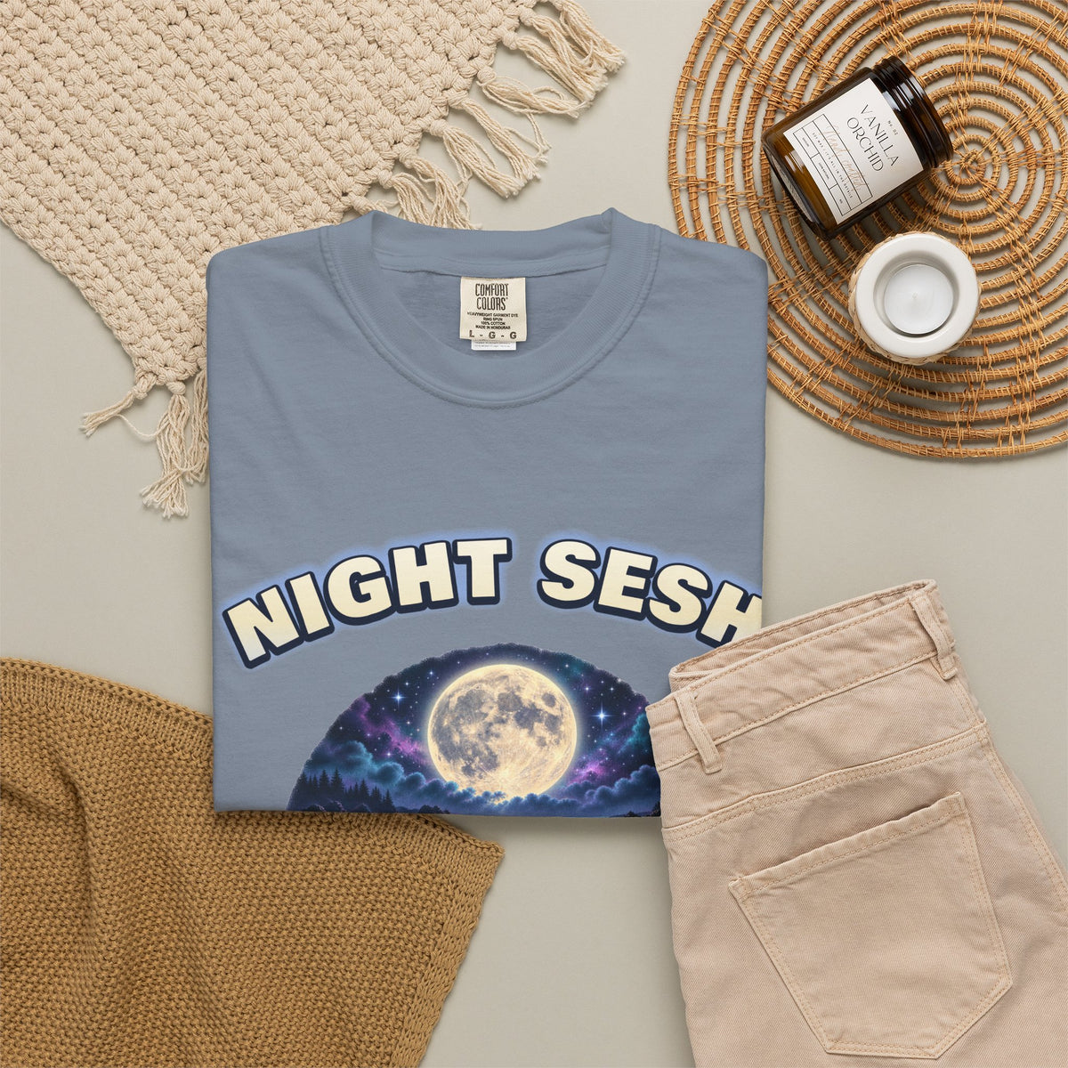 Otters Moon Bootleg Shirt | Night Sesh Funny Otter Tee | Comfort Colors T-Shirt