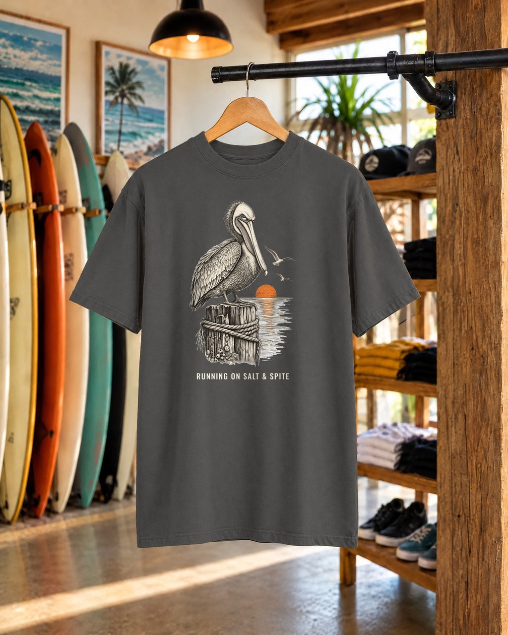 Running On Salt And Spite Shirt | Funny Salty Attitude Tee | Comfort Colors T-Shirt