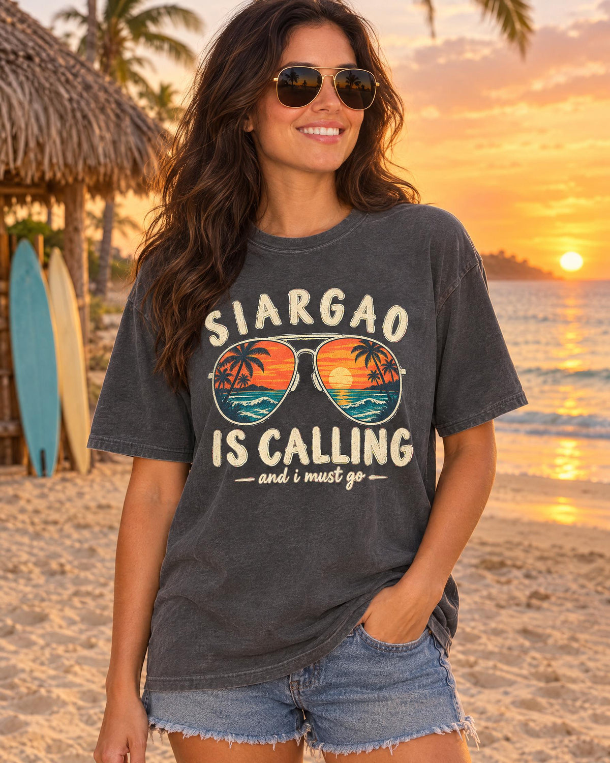 Siargao Is Calling tee lifestyle photo