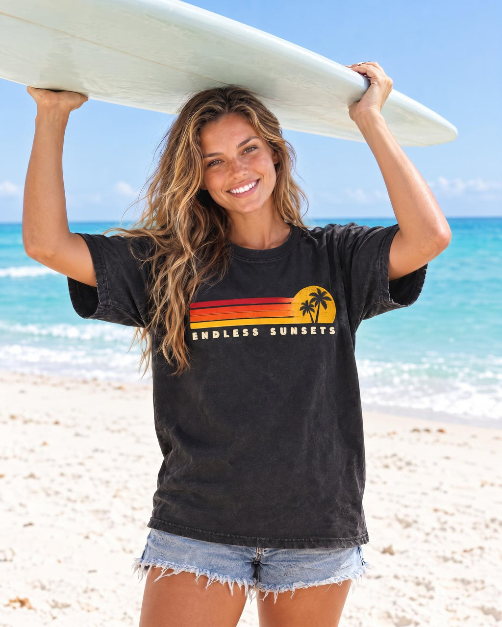 Endless Sunsets tee lifestyle photo