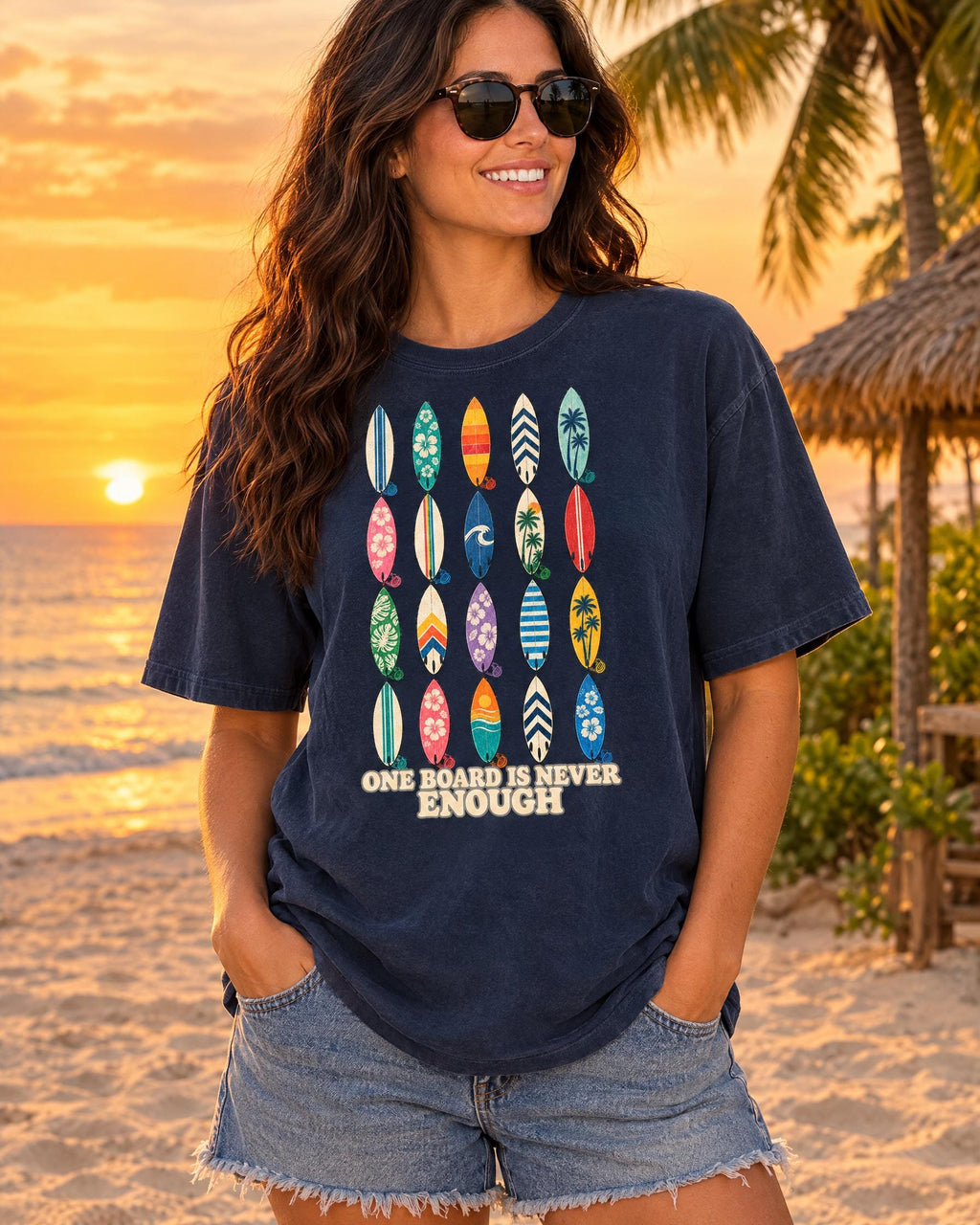 One Board Is Never Enough tee lifestyle photo