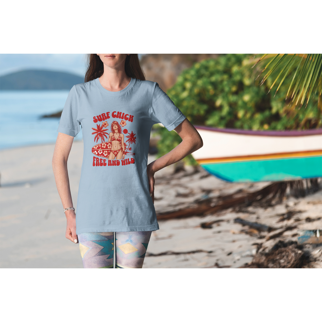 Surfer Girl graffiti art T-Shirt | Surf slogan tee