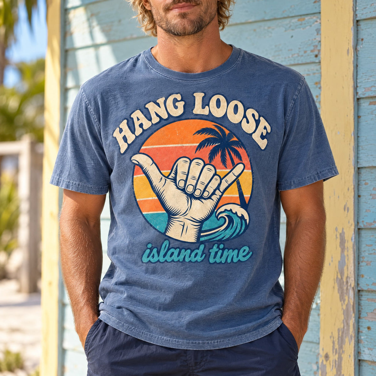 Hang Loose Tee tee mockup 1