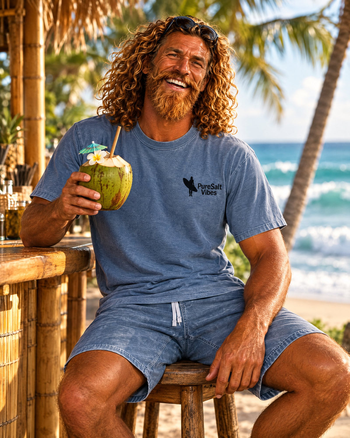 Old Salty Still Shreddin' Surf T-Shirt tee mockup 4