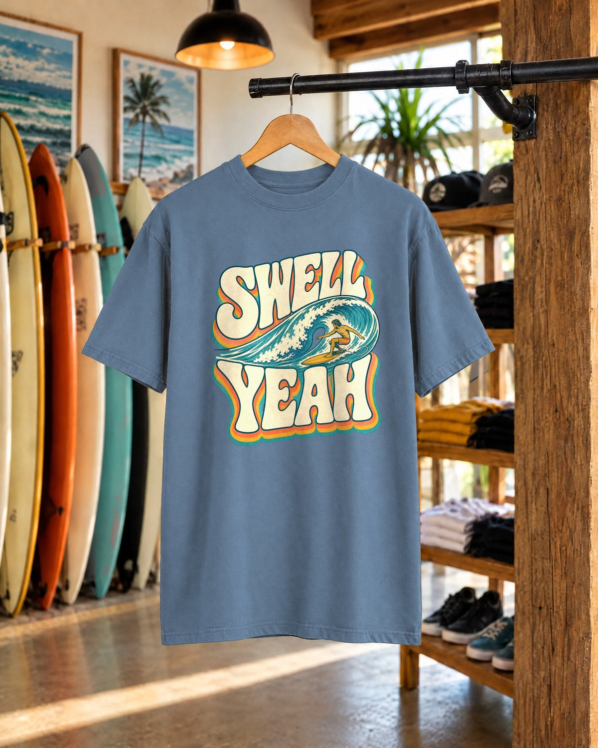 Swell Yeah Tee tee mockup 1