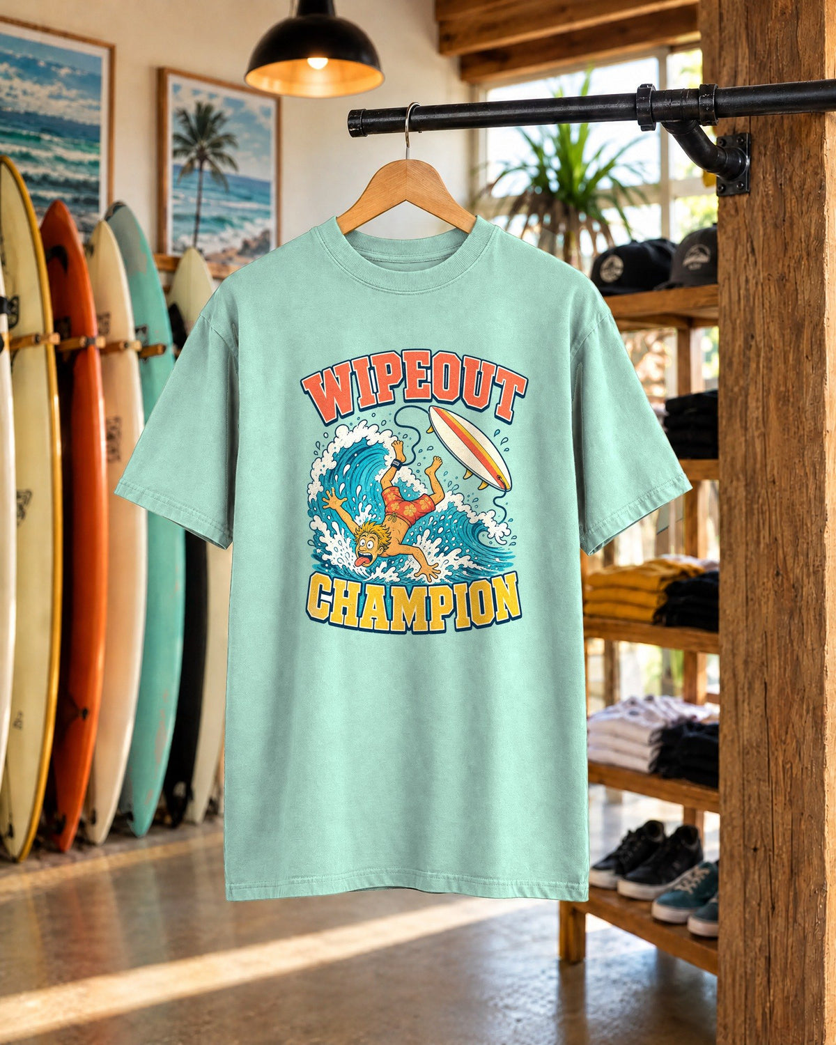 Wipeout Champion Tee tee mockup 1