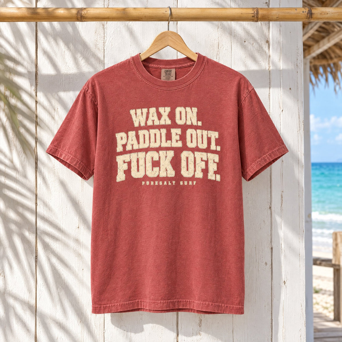 Surf Sarcastic Tee tee mockup 3