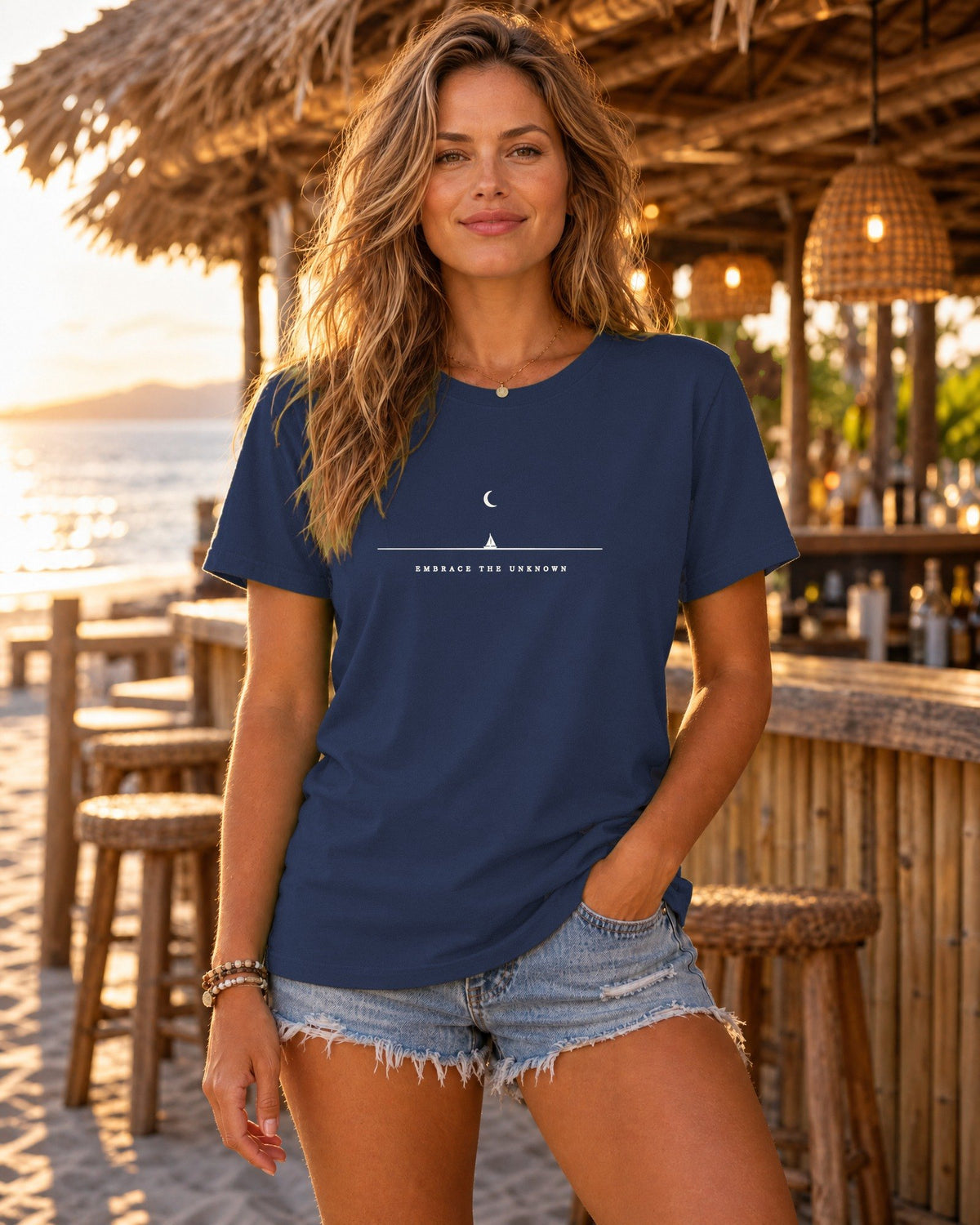 Embrace The Unknown Tee tee mockup 2