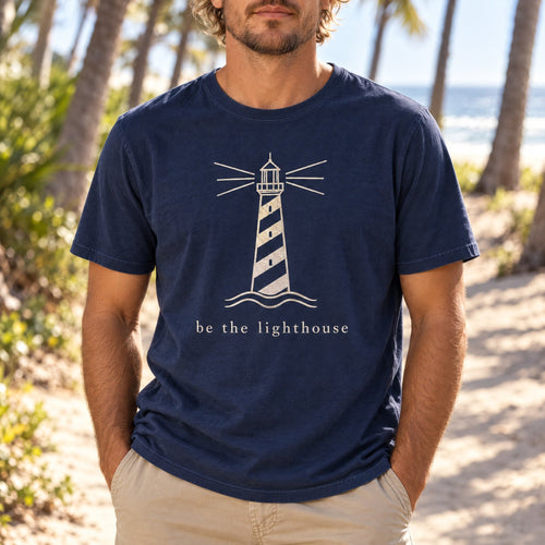 Be The Lighthouse Tee tee mockup 1