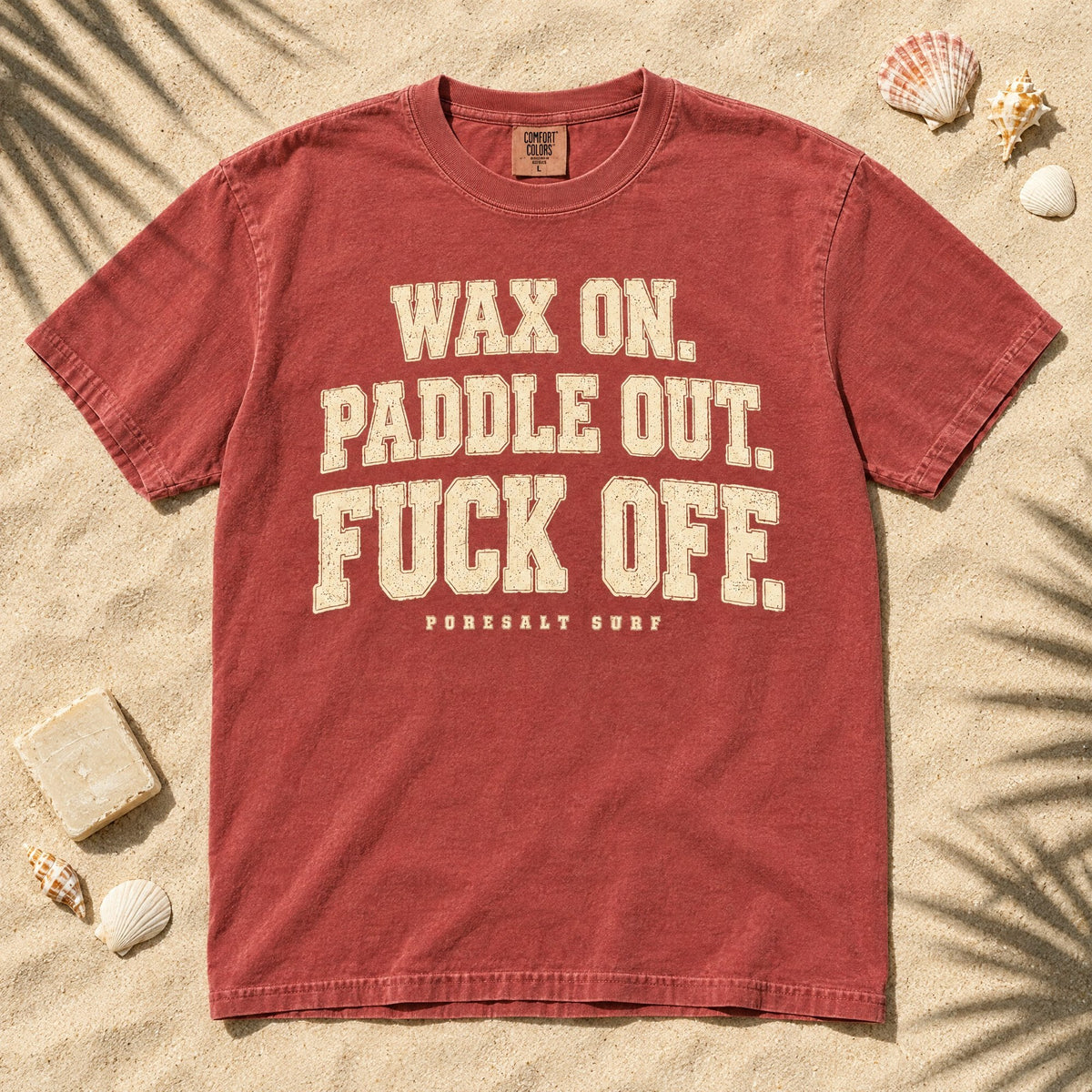 Surf Sarcastic Tee tee mockup 1