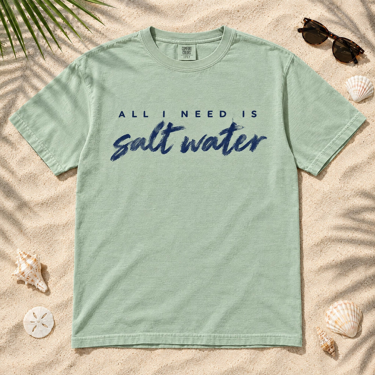 Salt Water Tee tee mockup 1